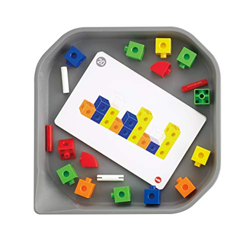cubos de construção de diversão e edxeducação - kit em casa para crianças - 68 blocos de matemática em 3 formas e 6 cores