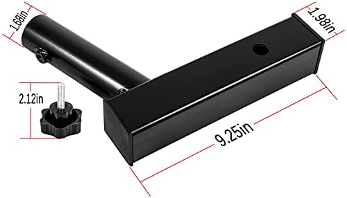 Hitch Bandle Pole Solter para Jeep RV e pick-up, com receptor anti-Wobble 2 polegadas, exiba sua bandeira com segurança