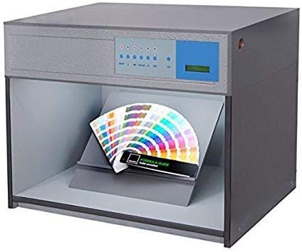 Caboldenwall Cor do armário de correspondência de cores Caixas de avaliação de cores personalizáveis ​​Caixas de luz de cor 6 fontes de luz: D65 TL84 UV F CWF U30