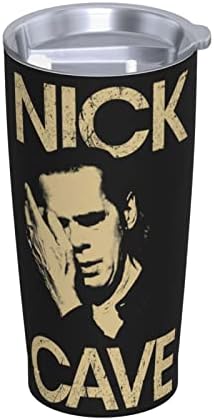 Nick Cave e The Bad Seeds Band Stainless Stone Isoled Travel Caneca de café com tampas e palhas xícara de vácuo de parede