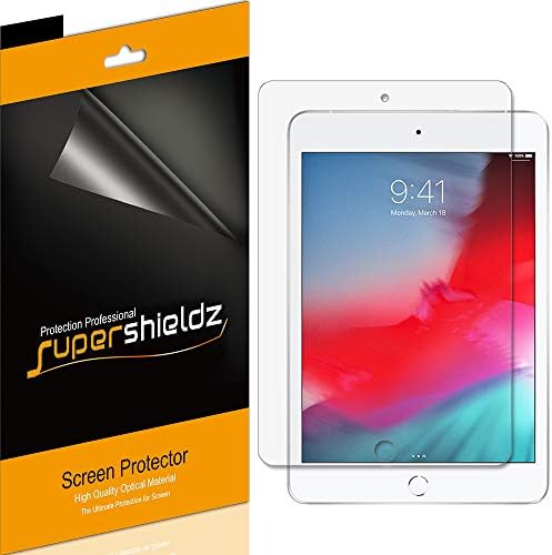 SuperShieldz projetado para Apple iPad Mini 5 e iPad Mini 4 Protetor de tela, Escudo transparente de alta definição