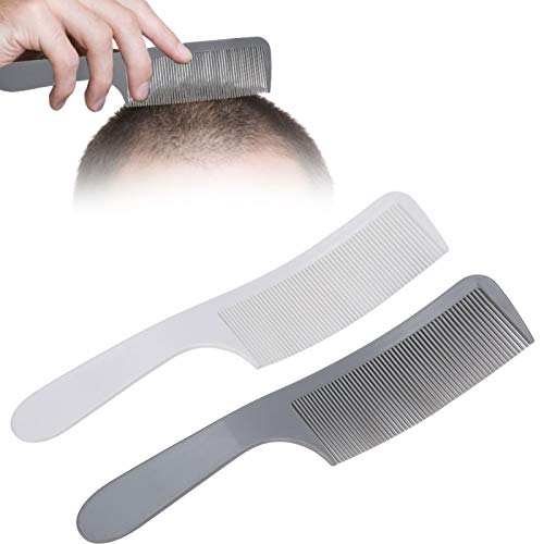 2pcs barbeiro pente de desbotamento, barbeiro curvado Clipper Comb profissional de corte de cabelo de primeira linha para homens