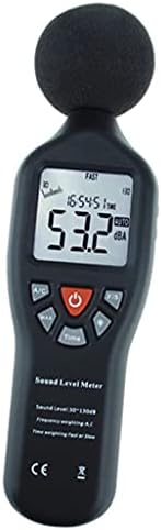 Liujun Sound medidor de 30db-130db compacto com alta precisão medindo medidor de nível de som profissional com exibição de retroiluminação e detecção de ruído