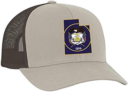 Heritage Pride Bordado Bandeira Estadual Mesh Backer Trucker Hat