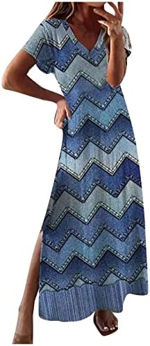 Vestidos de verão fqzwong para mulheres 2023 Clube de festas casuais Clube Longo Sundresses Vintage Maxi Sexy Beach Vacation Resort Wear