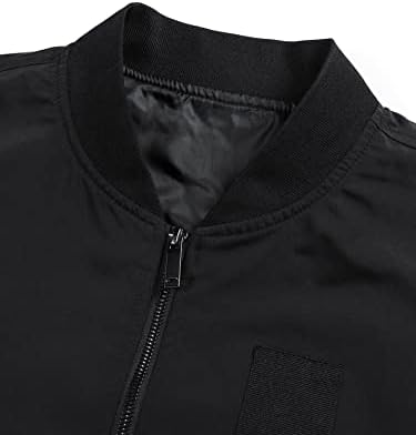 Jaquetas para homens jaquetas masculino com zíper de bolso de aba zípeiro de bombardeiro sem jaquetas de camiseta para homens