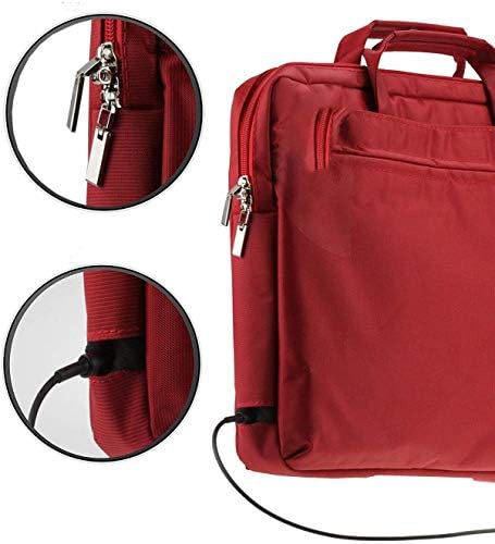 Navitech Red Premium Messenger/Carry Bag compatível com o HP Chromebook 11-V001na 11,6 polegadas