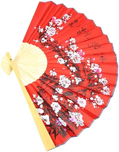 Didiseaon decoração de casa decorações de casamento fãs dobráveis ​​fãs de papel handheld hanfu fã chinês bambu mão