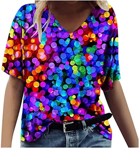 Camiseta de blusa para meninas adolescentes outono de verão de manga curta vilão de algodão de pescoço de pescoço Brunch top s6 s6