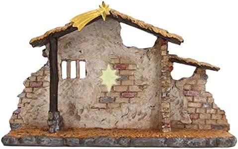 BOXWIZARD CENA DE Natividade de Natal Fine Detalhes Vividos Manjeirar Estátua de Manjeira para Holiday Desktop Decoração
