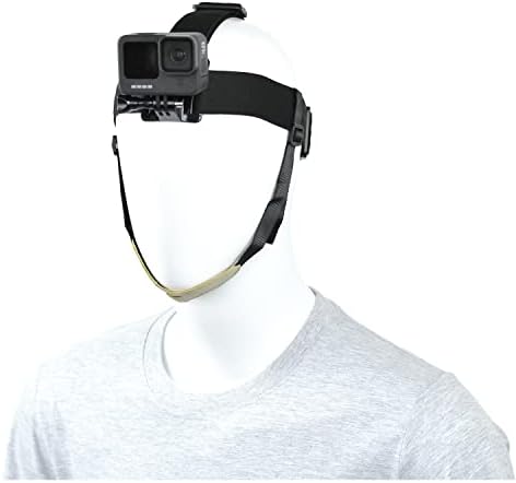 VGSion Head Strap Mount for Insta360 One X3, One X2, One RS, Compatível com GoPro Hero 10/9/8/7 e outras câmeras de ação semelhantes