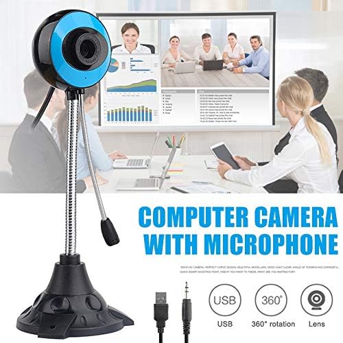 Câmera de computador Computador 480p Vídeo de webcam webcam USB Câmera de microfone embutida com microfone com microfone para videoconferência