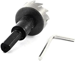 Aexit Triangle Drill Brill Hole Tool Titular 5mm Twist Drill Bit 24mm DIA Modelo de Cutter de serra de orifício de aço