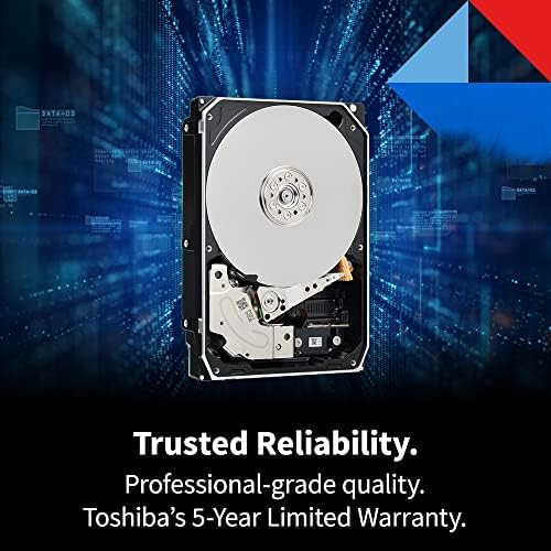 Toshiba X300 Pro 18TB Desempenho de alta carga de trabalho para profissionais criativos DISCURSO RESD INTERNO de 3,5 polegadas -