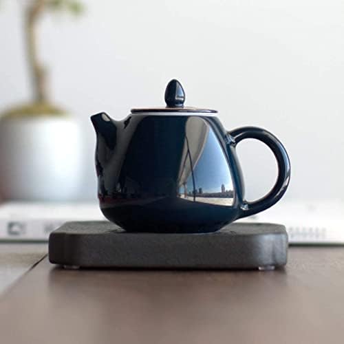 Office Tule de bule vintage ji qing esmalte arame dourado para chá de cerâmica conjunto de chá de café com bule de chá artesanal