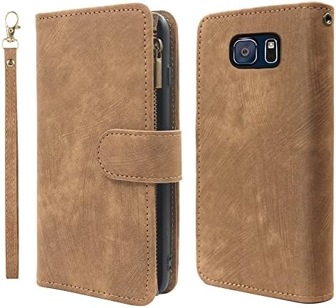 Compatível com a capa da carteira do Samsung Galaxy Note 5 e premium de couro vintage de couro de couro acessórios de células