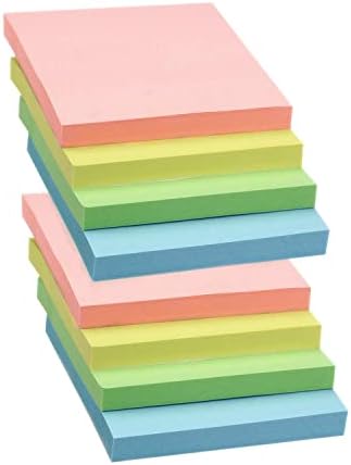 Notas variadas, cores e tamanhos variados - notas pastel, 1,5 pol. X 2 pol. - 6 almofadas