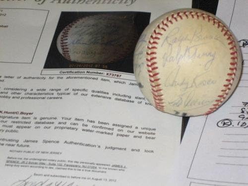 Hofs & Stars assinou o beisebol autografado Mazeroski, Boyer, Burdette, JSA - Bolalls autografados