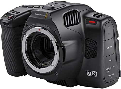 Blackmagic Design Pocket Cinema Camera 6K Pro Bundle com cartão SD de 128 GB, bateria extra, kit de limpeza
