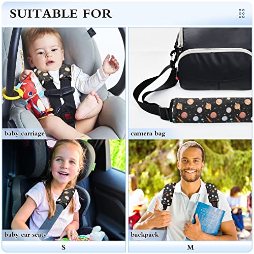 Planetas espaciais Tampas de correção de assento de carro para bebês crianças 2 PCs tiras de assento de carro almofadas de almofada