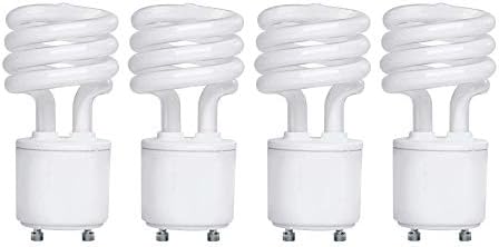 Lâmpadas de lâmpadas CFL de 13 watts de 13 watts - T2 Fluorescente Compacto em espiral - Base da lâmpada GU24 - 2700k