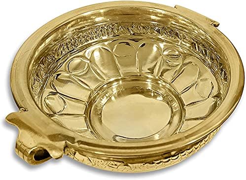 Satvik 10 polegadas Decorativa Designer de Brass Velas de Flores Urli