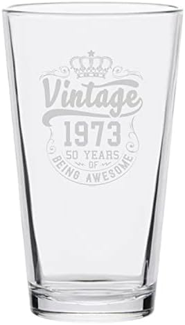 Veracco Crown Vintage 1973 50 anos de ser incrível presente de aniversário para ele, quarenta e fabulosa cerveja de vidro de cerveja