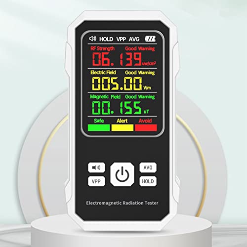 Testador de radiação digital, alta precisão Handheld Detector de radiação eletromagnética alarme visual audível para dispositivos industriais