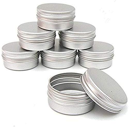 HealthCom 12 pacote de 2 oz/60 ml latas de alumínio redondo latas de alumínio para parafuso TINAS DE METAL TINAS MAGUEM CREMO