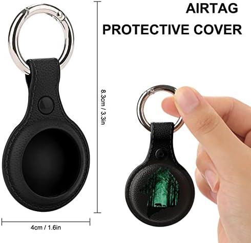 Wolf Starry Sky Holder para Airtag Key Ring TPU Caso de proteção Tag de capa para carteira Pets de bagagem