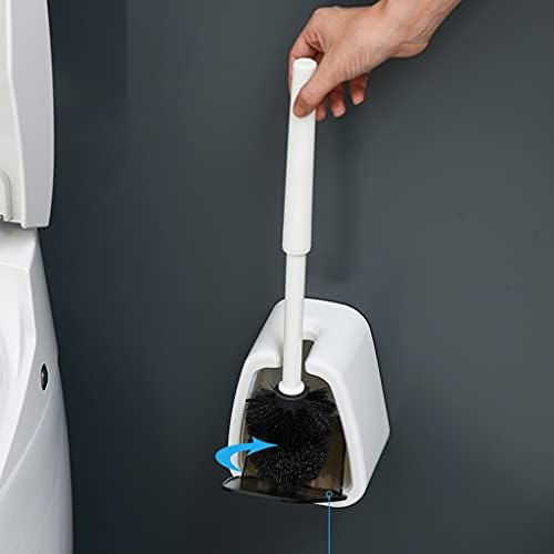 Escova de vaso sanitário guojm taco de escova de vaso sanitário montado na parede tigela de vaso sanitário banheiro doméstico banheiro longa maçaneta de cabelo macia pincel de limpeza de limpeza
