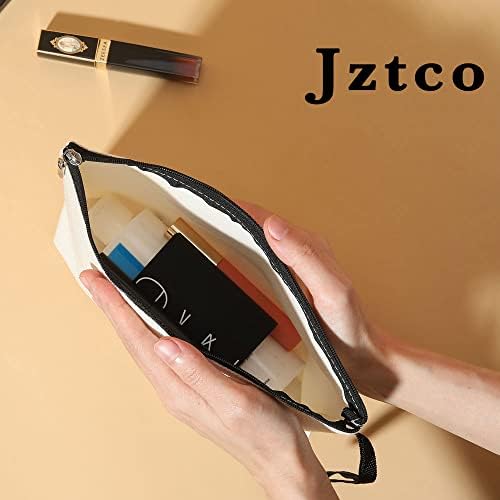 Bolsa de maquiagem inicial da JZTCO, Monograma Saco Presente Personalizado, Adequado para Casamento, Praia, Férias, Presente