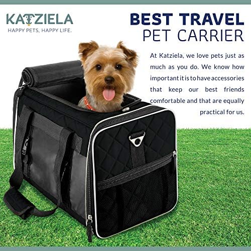 Katziela Deluxe Solted Airline aprovada por cães de estimação e gato para viagens de avião