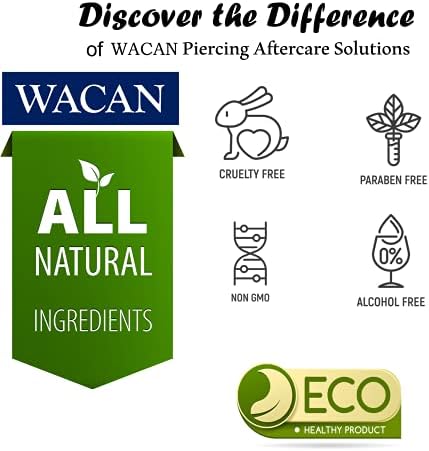 Solução de piercing de piercamento de árvore de tea de cura rápida de Wacan Óleo essencial orgânico com sais naturais de sais