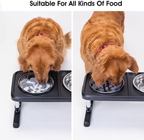 KeeGud Slow alimentador de cães BAILS DO2 22 CUPOS DE BIG OCTOPUS] Tigela de cachorro de comércio lenta super firme [Cuttable] Para