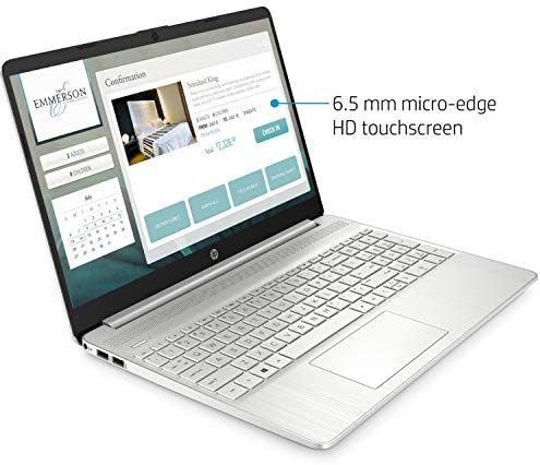 Laptop HP Pavilion, tela sensível ao toque de 15,6 HD, processador AMD Ryzen 3 3250U, teclado retroiluminado, duração