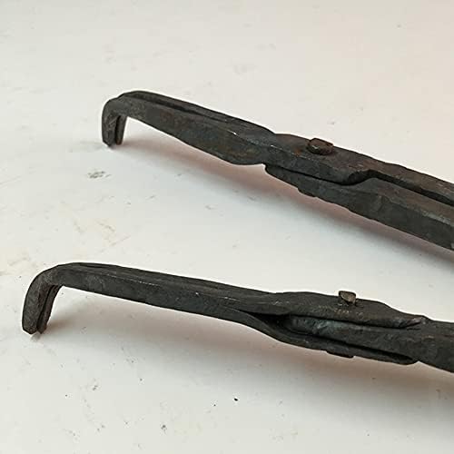 Blacksmith Tongs Blacksmith Curve Curved Flacksmith Lins para Anvil Vise 36cm - 120 cm de ferragem de ferreiro para engenharia FORGE, 120CM