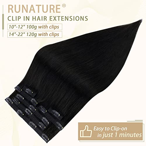Clipe de venda de ano novo em extensões de cabelo clipe preto de cabelo humano real em extensões de cabelo humano