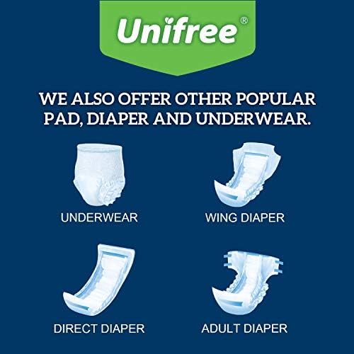 Underpads descartáveis ​​premium unifree, almofadas de cama, almofada de incontinência, super absorvente, 10 contagem, azul