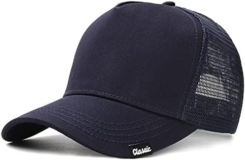 Hadm Oversize XXL Baseball Mesh Caps Hat para grandes cabeças 23,6 -25,6 Chapéu de caminhoneiro maior ajustável para esportes internos externos…