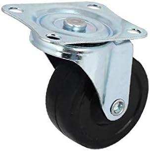 X-dree 2,5 '' roda única de diâmetro 360 graus placa superior giratória giratória 2pcs (2,5 '' rueda de dia Único giratorio giratorio