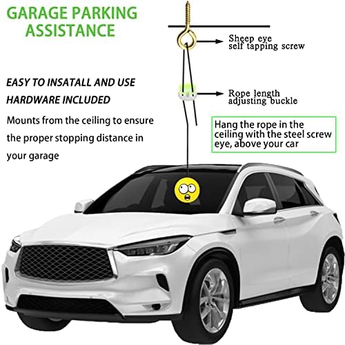 Juyeer Double Garage Parking Auxuking Ball Guide System, Kit Assistente de Estacionamento inclui uma solução de assistência ao sensor de bola retraída.