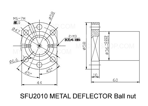 FBT DIA.20MM 2010 Anti -bastão de bastão CNC Peças x y zkits = sfu2010 - l700 mm + porca de bola de metal + bk15 bf15 nd suporte