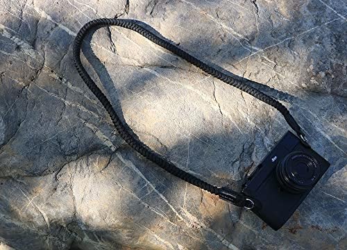 Vente paracord da câmera de câmera com cinta de ombro de ombro compatível com a Canon Nikon Sony Olympus Pentax Fujifilm