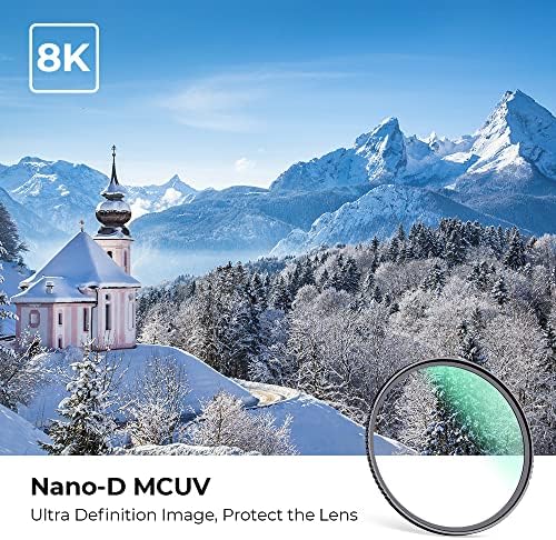 K&F Concept 67mm MC Lente de proteção UV Filtro Ultra-Slim de 24 camadas de 24 camadas de filtro UV à prova d'água para lente da câmera