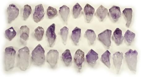 Materiais Hypnotic Gems: 10 PCs Pontos de Ametista - Tamanho médio - Belos suprimentos de pedras preciosas a granel para fabricação