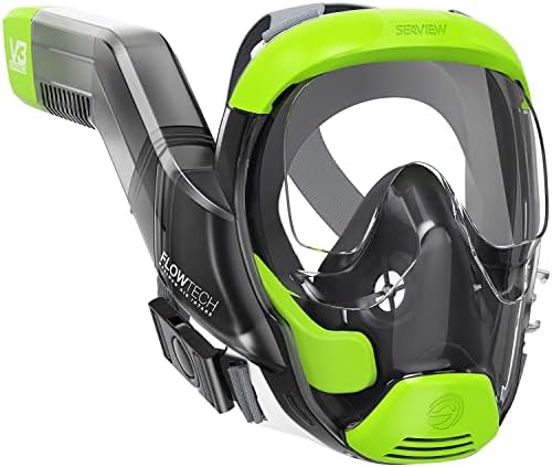 Seaview 180 V3 Máscara de snorkel de rosto completo adulto- O V3 é o equipamento de snorkeling perfeito para adultos