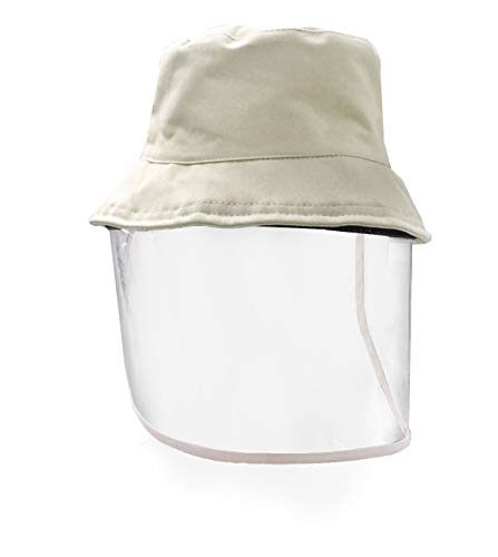 Máscara facial protetora de Letusto Proteção Face Escudo Particulado Respirador Anti -cuspindo chapéu de balde