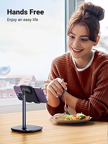 UGREEN Cell Phone Stand para o suporte de telefonia ajustável do telefone Acessórios de mesa de escritório compatíveis com o iPhone
