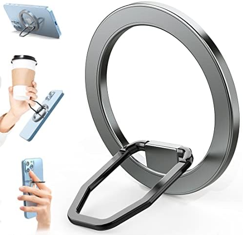 Zylee Phone Magnetic Phone Grip Magnetic Teller Titular para MagSafe Magnetic Telente Ring Holder Ajuste ajustável Pontuador